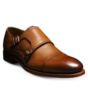 Allen Edmonds Brown Double Monk Strap Shoes
